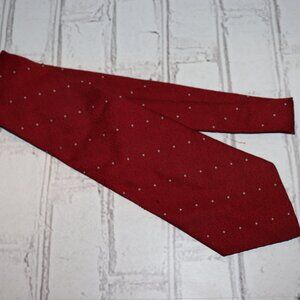 🔴⚪️ Vintage Red & White Polka Dot Tie by Lord Copley (54" Long)